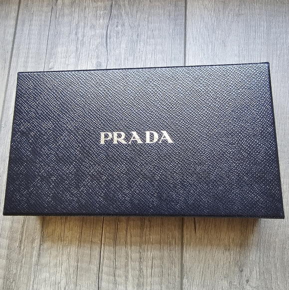 Authentic PRADA Saffiano Metal Long Wallet Purse Leather Navy - Picture 15 of 15
